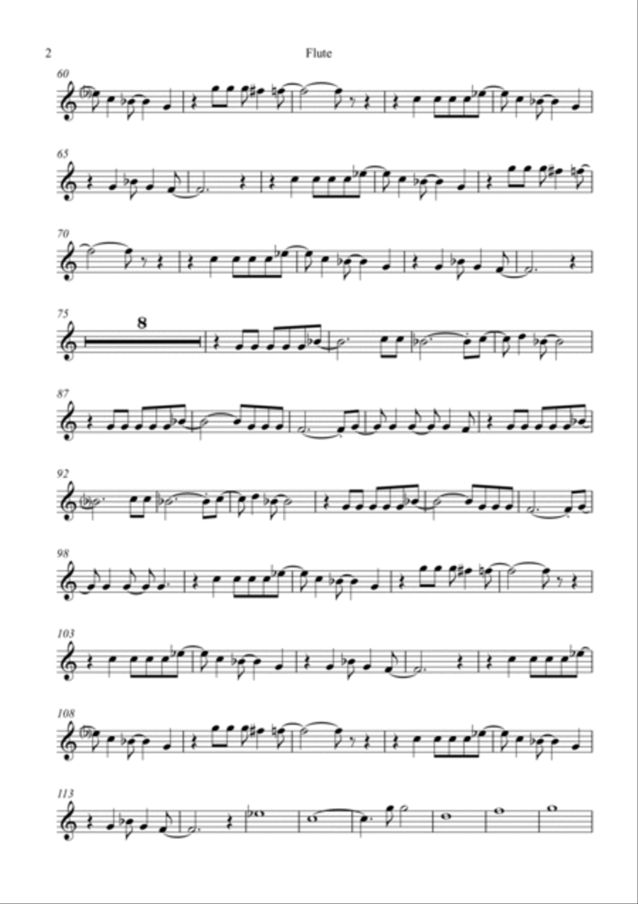 Parallel Universe Flute Solo scores gallery preview page 2