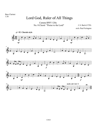 "Praise to the Lord" (Lobe den Herren) from CANTATA BWV 120a for Chorus and Orchestra