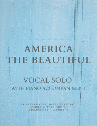 America the Beautiful - Vocal Solo with Piano Accompaniment