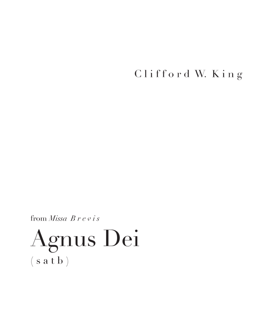 Agnus Dei (from 