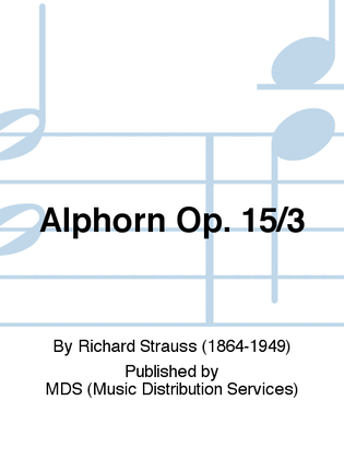 Book cover for Alphorn op. 15/3