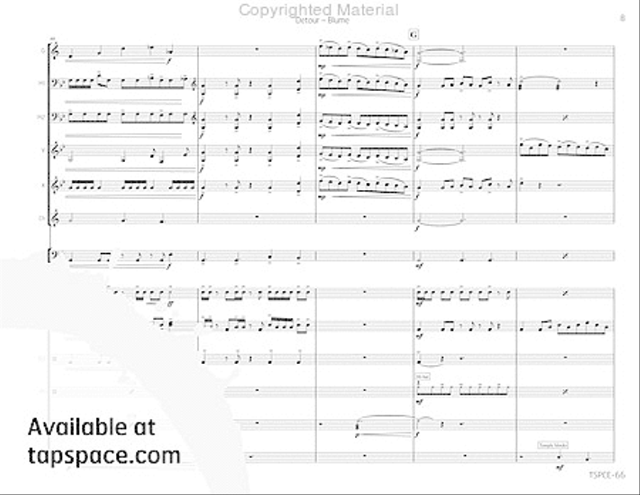 Detour Percussion Ensemble scores gallery preview page 12