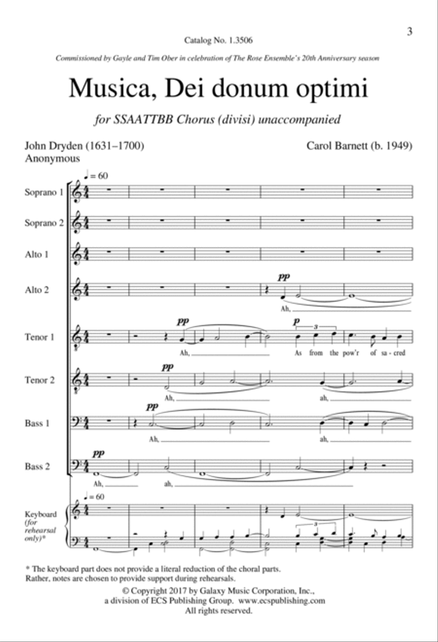 Musica, Dei donum optimi Divisi scores gallery preview page 2