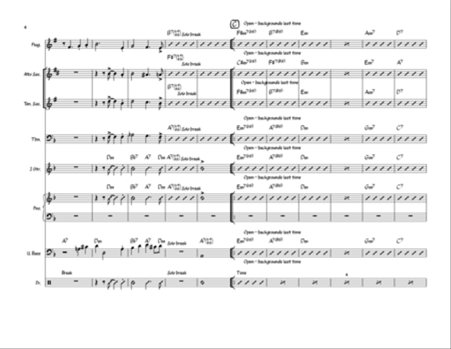 Beautiful Love Beautiful Love Jazz Ensemble scores gallery preview page 4