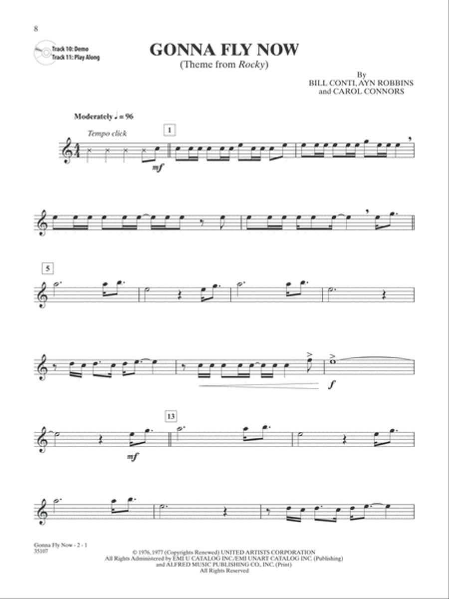 Classic Movie Instrumental Solos Alto Saxophone scores gallery preview page 3