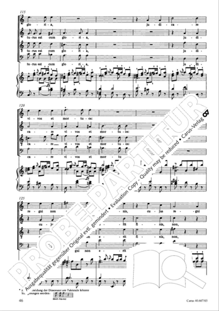 Mass in time of war (Missa in tempore belli) 4-Part scores gallery preview page 53