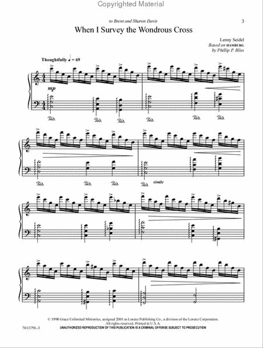 The Wondrous Cross Piano Solo scores gallery preview page 2