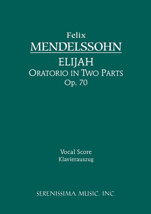 Book cover for Elijah, Op.70
