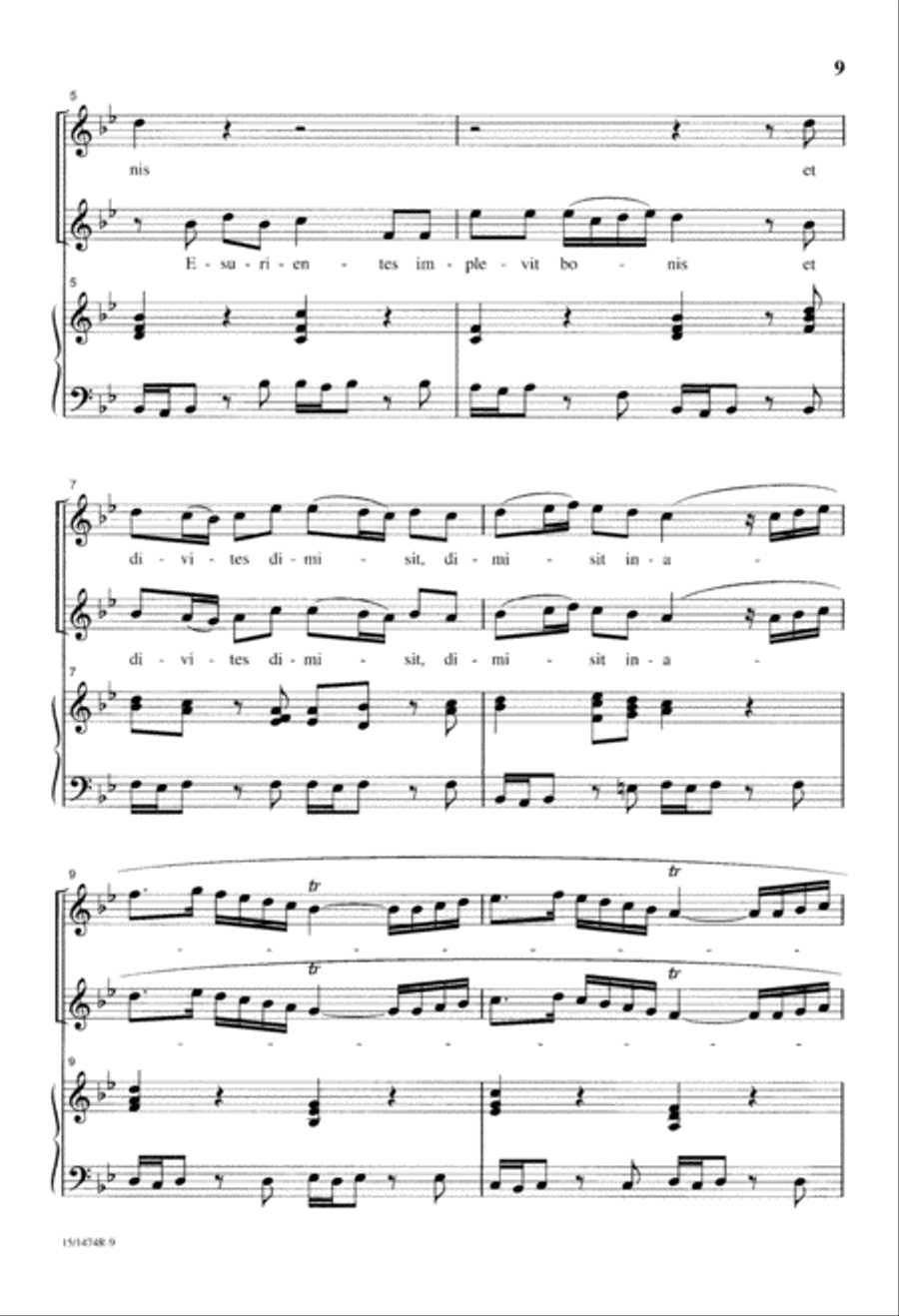 Vivaldi for Treble Voices Unison Choir scores gallery preview page 10