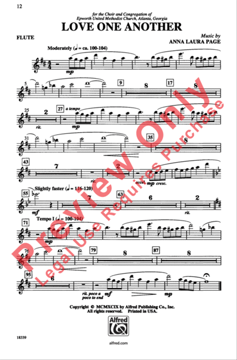 Love One Another Love One Another 4-Part scores gallery preview page 12