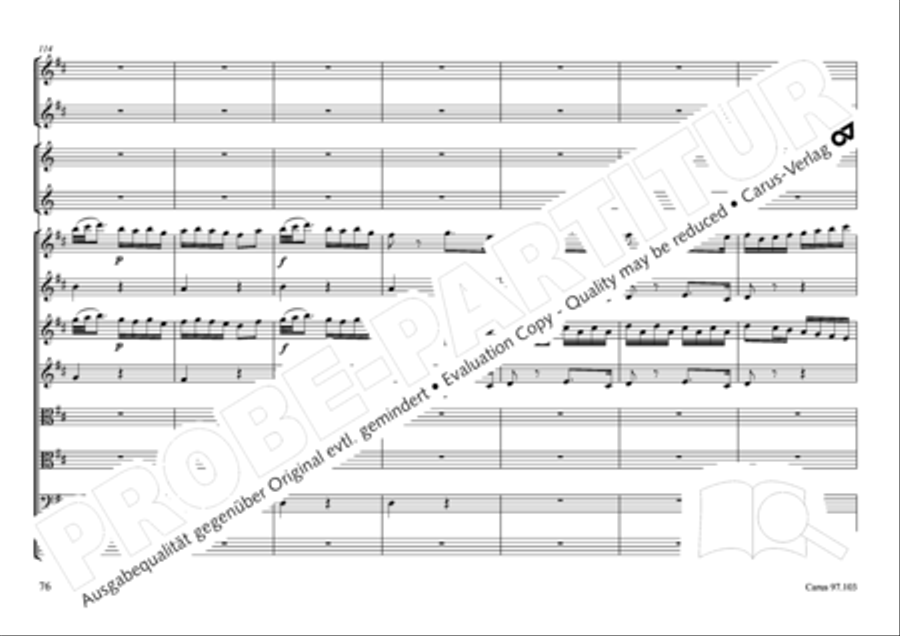 Concertone in D major Concertone in D major Horn scores gallery preview page 77