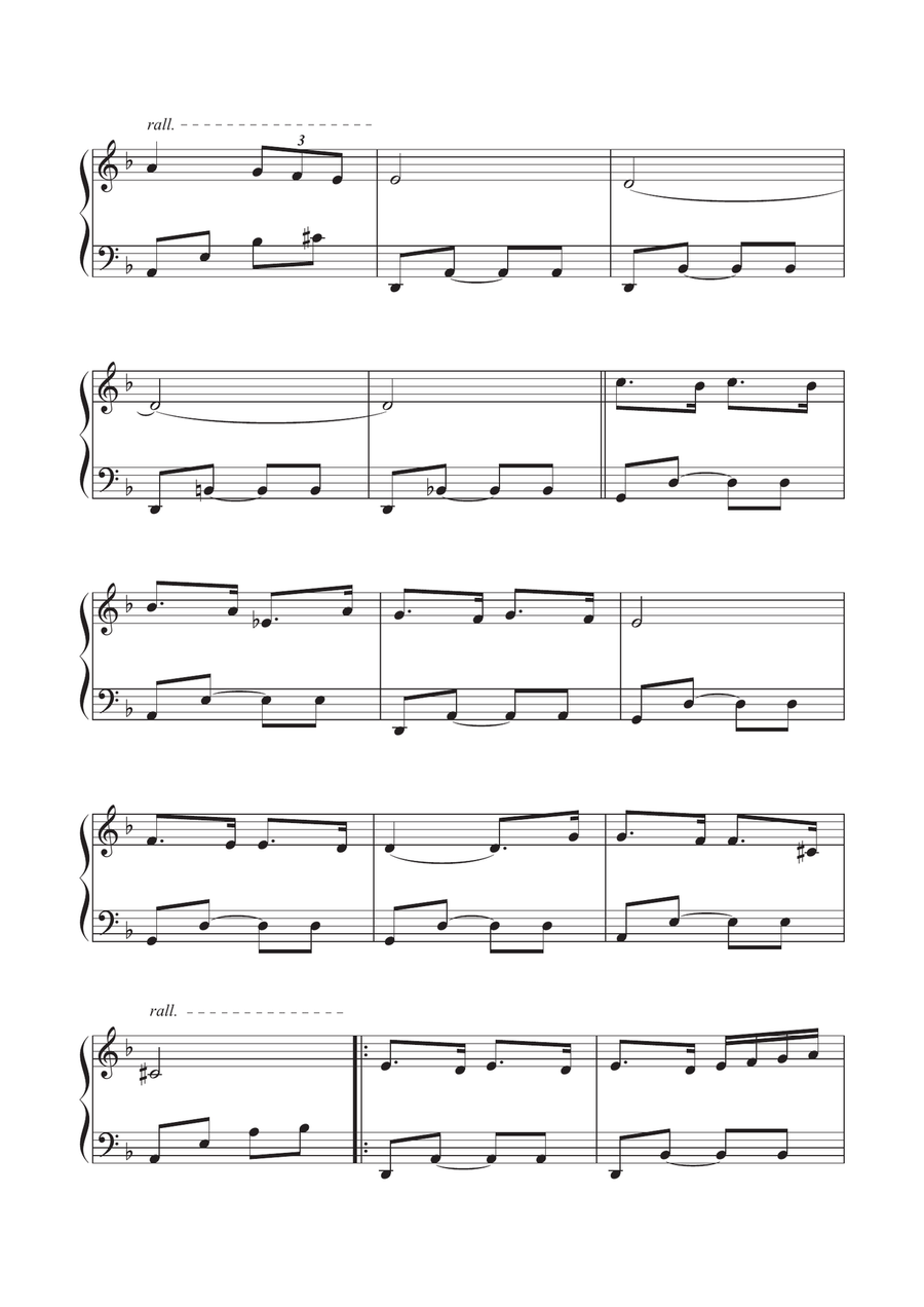 Moonflower - Sad Piano Solo Sheet Music Easy Piano scores gallery preview page 3