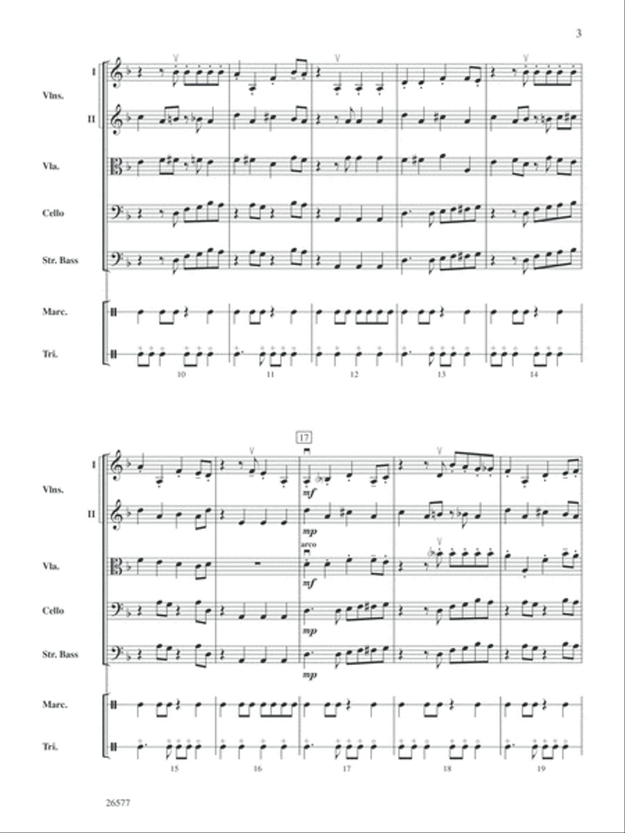 Mambo Incognito: Score Mambo Incognito: Score String Orchestra scores gallery preview page 3