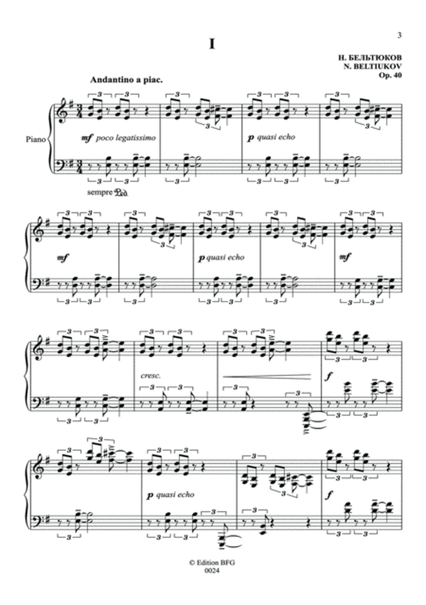 "Triptych" for piano, Op. 40