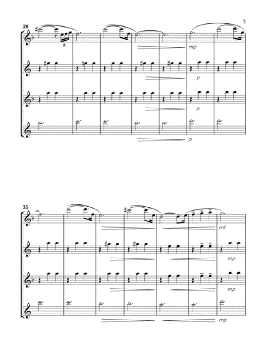 La Dispute Woodwind Quartet scores gallery preview page 3