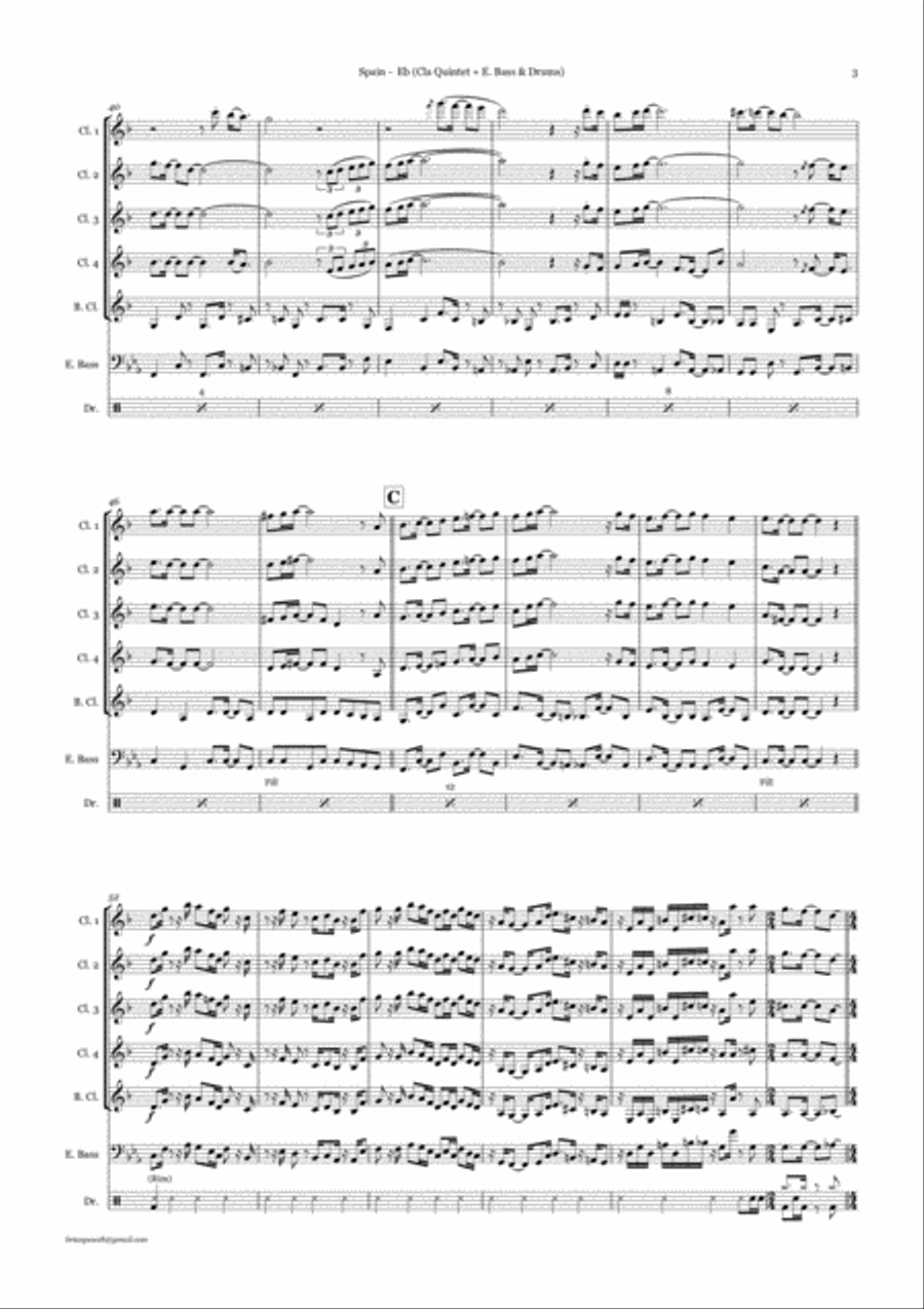 Spain Woodwind Quintet scores gallery preview page 3