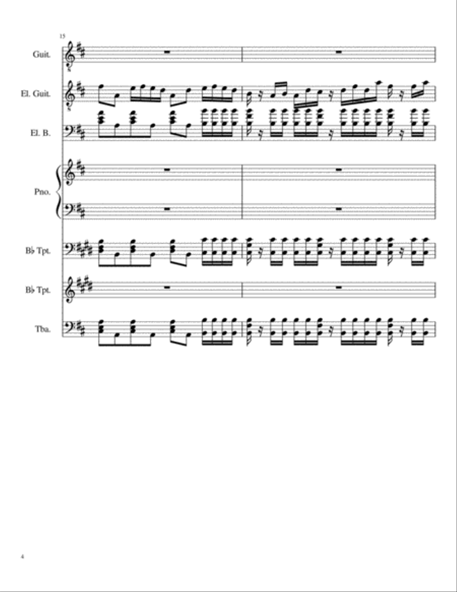 A Tale of Six Trillion Years and a Night (Complete Score & Parts) Small Ensemble scores gallery preview page 4