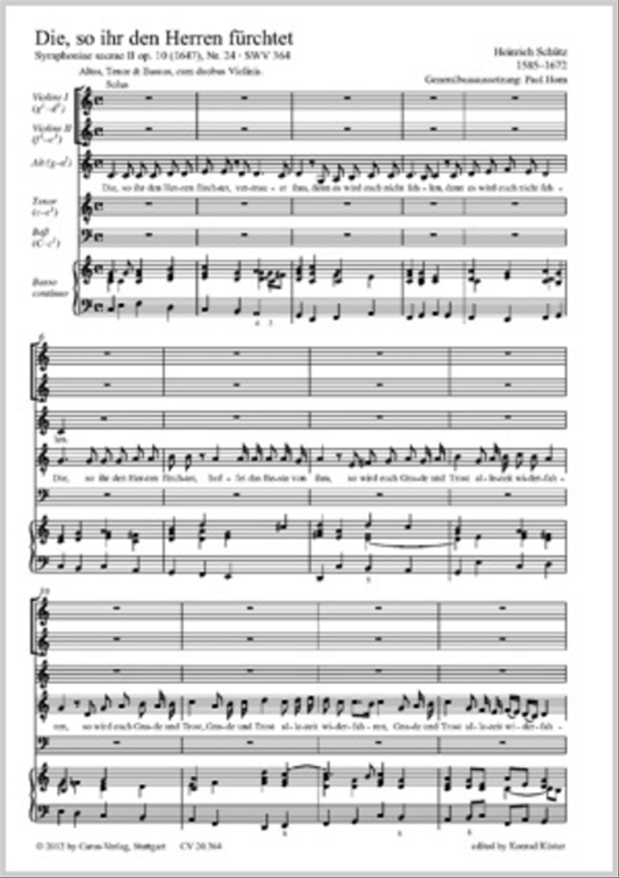 Die, so ihr den Herren furchtet ATB scores gallery preview page 1