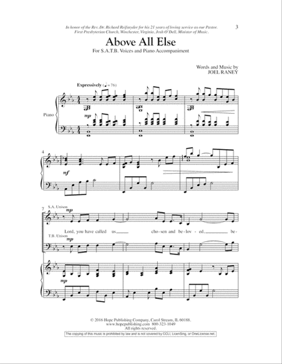 Above All Else 4-Part scores gallery preview page 3