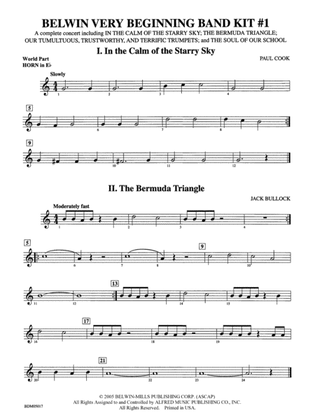 Belwin Very Beginning Band Kit #1: (wp) 1st Horn in E-flat