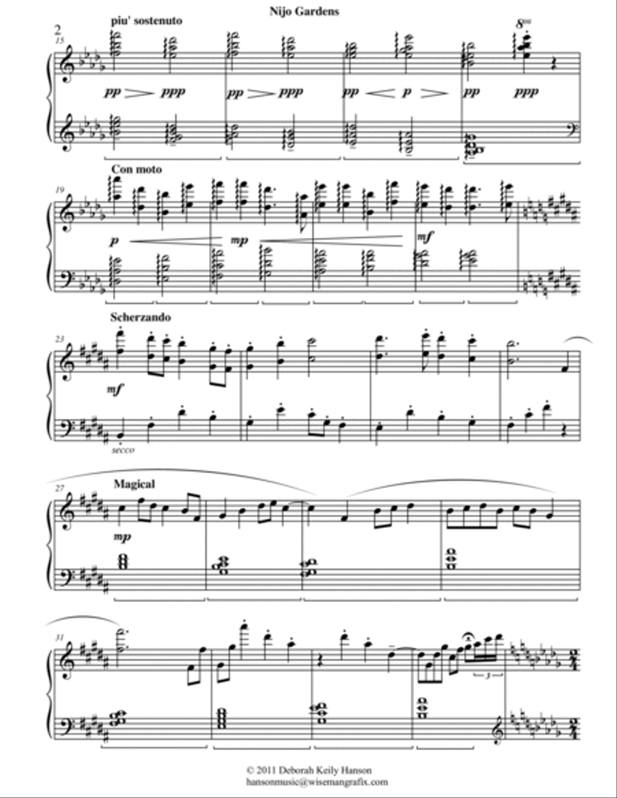 Nijo Gardens Piano Method scores gallery preview page 2