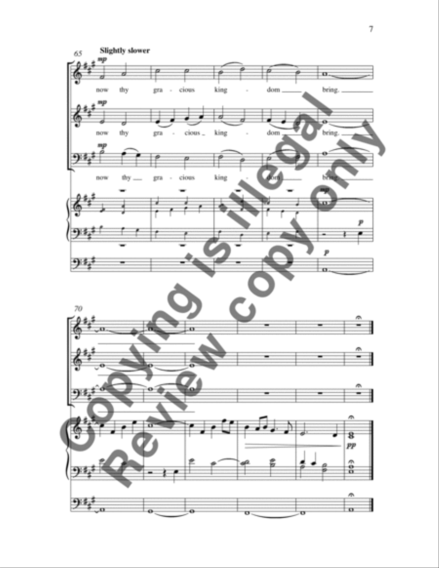 Come, thou long-expected Jesus 3-Part scores gallery preview page 10