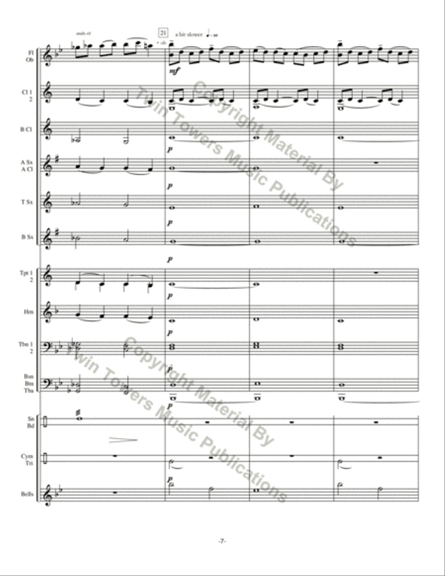 Chorale Prelude: For The Beauty of the Earth Concert Band scores gallery preview page 8