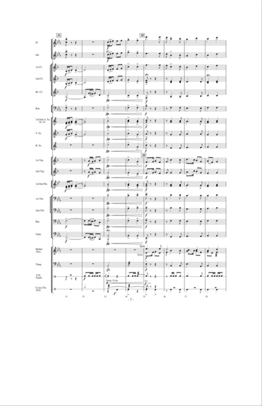 Aspen Overture Concert Band scores gallery preview page 6