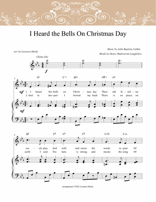 I Heard the Bells On Christmas Day (piano solo)