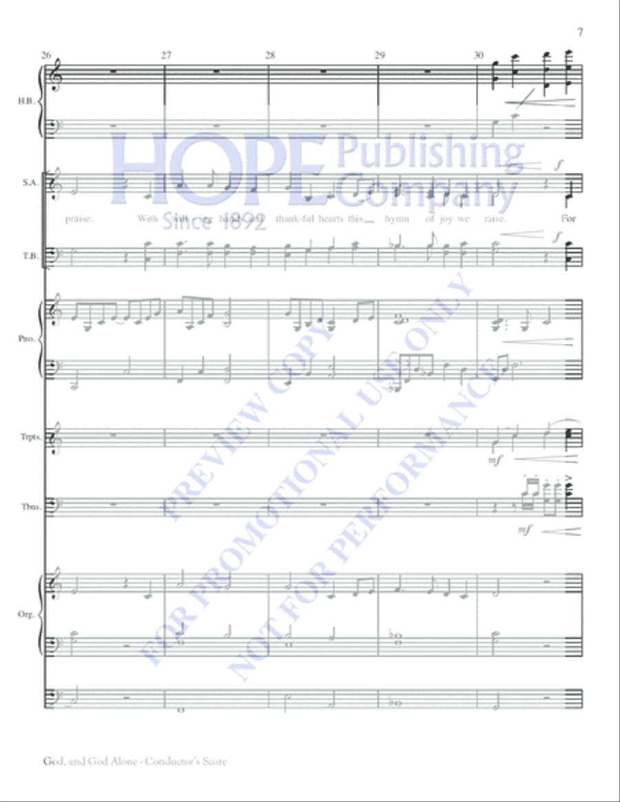 God, and God Alone Choir scores gallery preview page 7