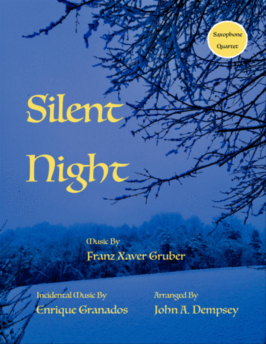 Silent Night (Sax Quartet: SAAT) Saxophone Quartet scores gallery preview page 1