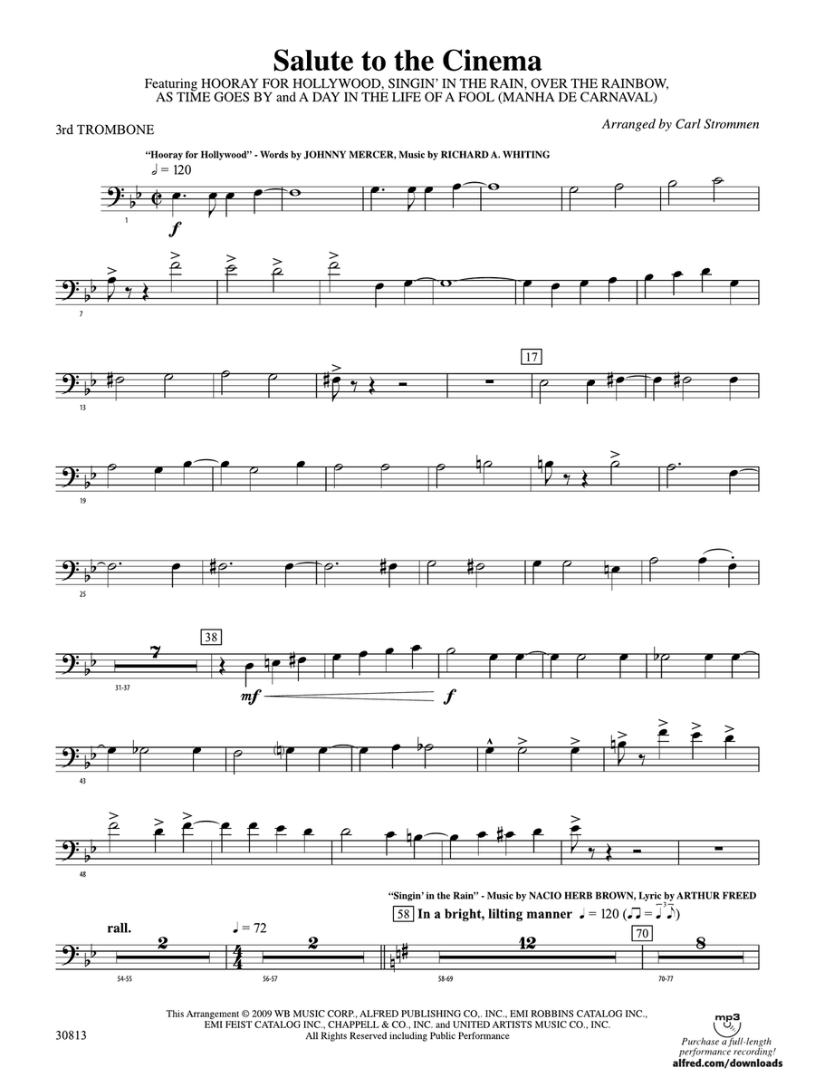 Salute to the Cinema: 3rd Trombone