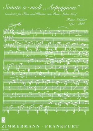 Book cover for Sonata A minor "Arpeggione"