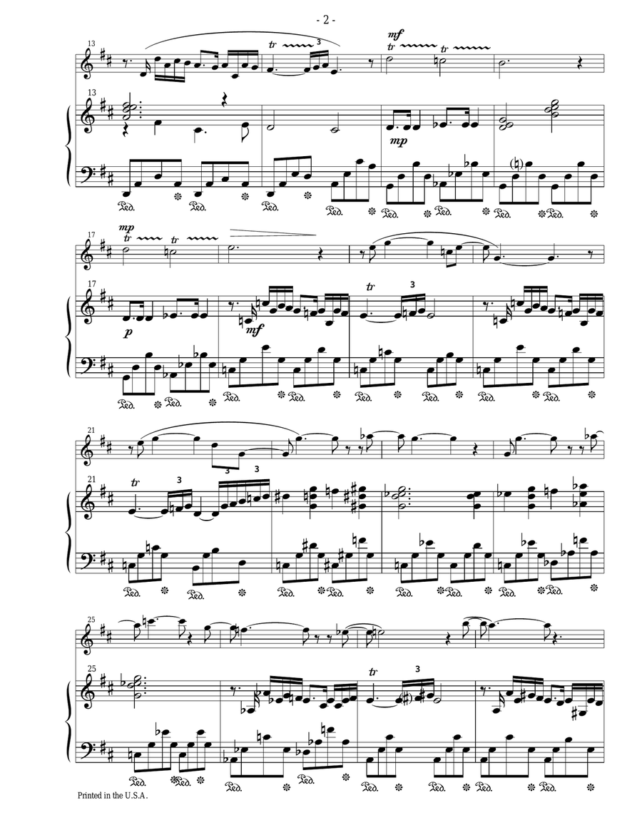 A Christmas Suite for flute and piano Woodwind Duet scores gallery preview page 2