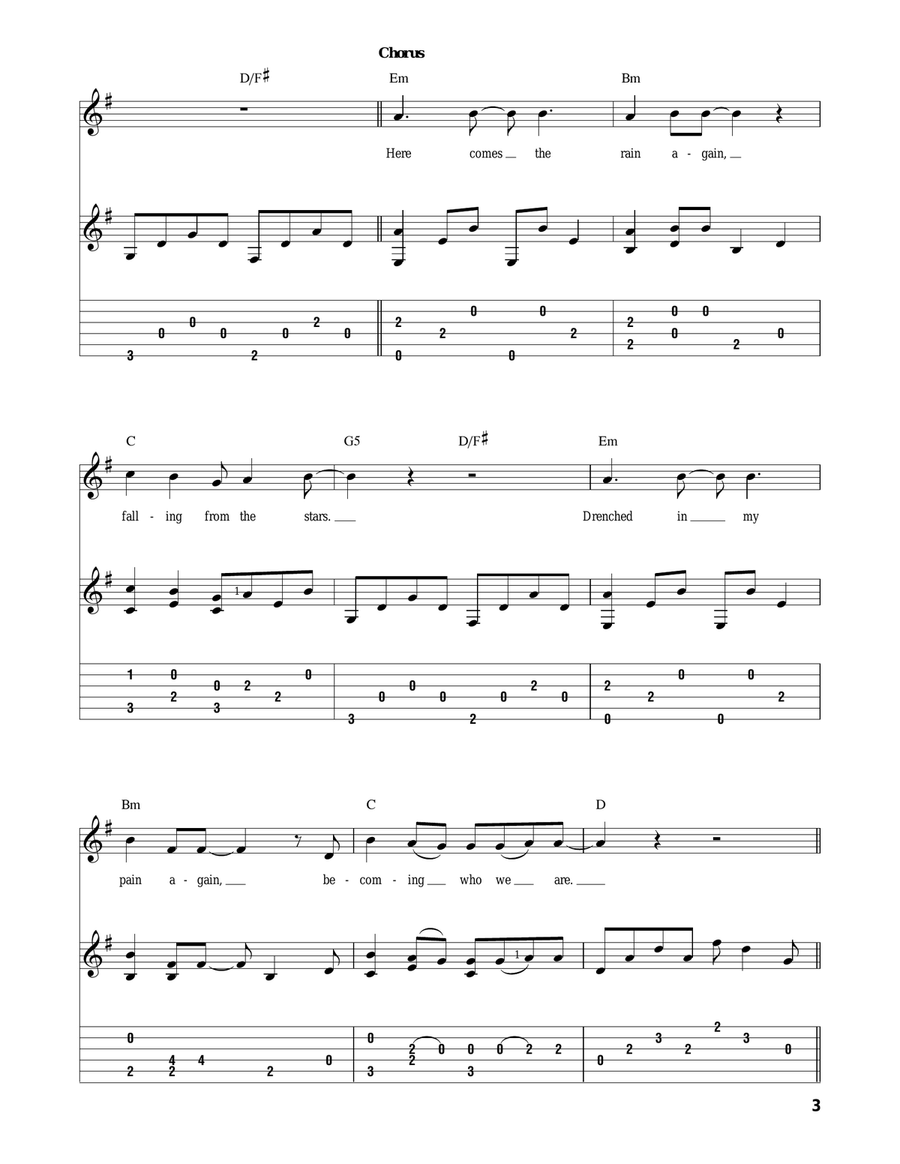 Wake Me Up When September Ends Acoustic Guitar scores gallery preview page 3