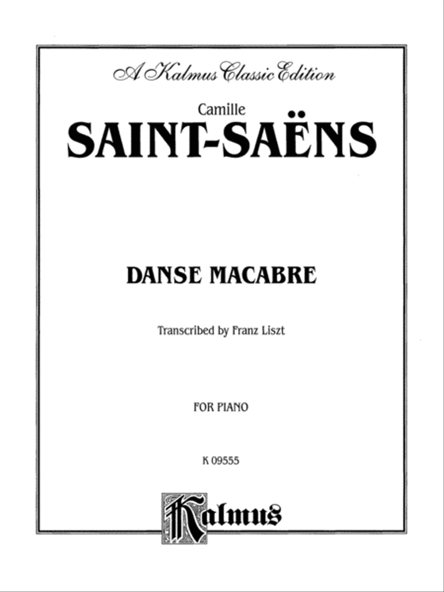 Saint-Saëns: Danse Macabre (Transcr. Franz Liszt) Piano Solo scores gallery preview page 1