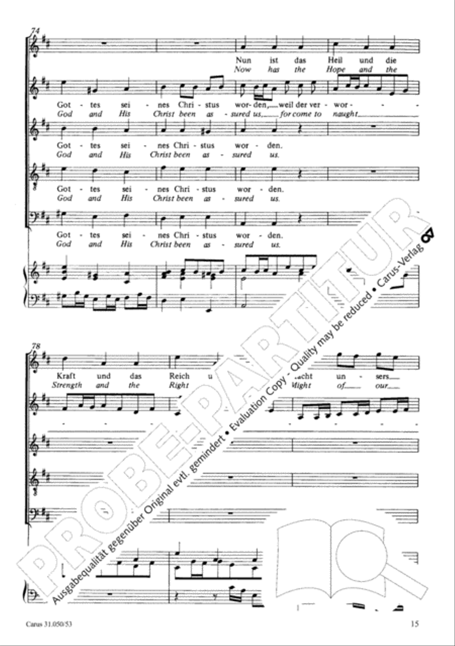 Now has the hope and the strength (Nun ist das Heil und die Kraft) 4-Part scores gallery preview page 16