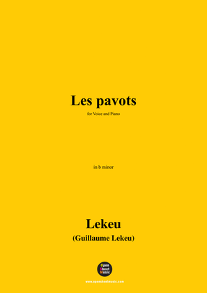 Lekeu-Les pavots,in b minor