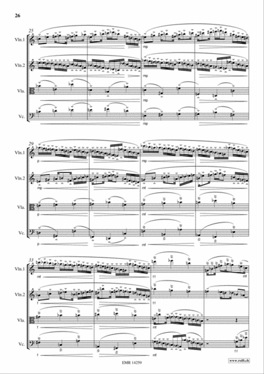 Les Elements Les Elements String Quartet scores gallery preview page 13