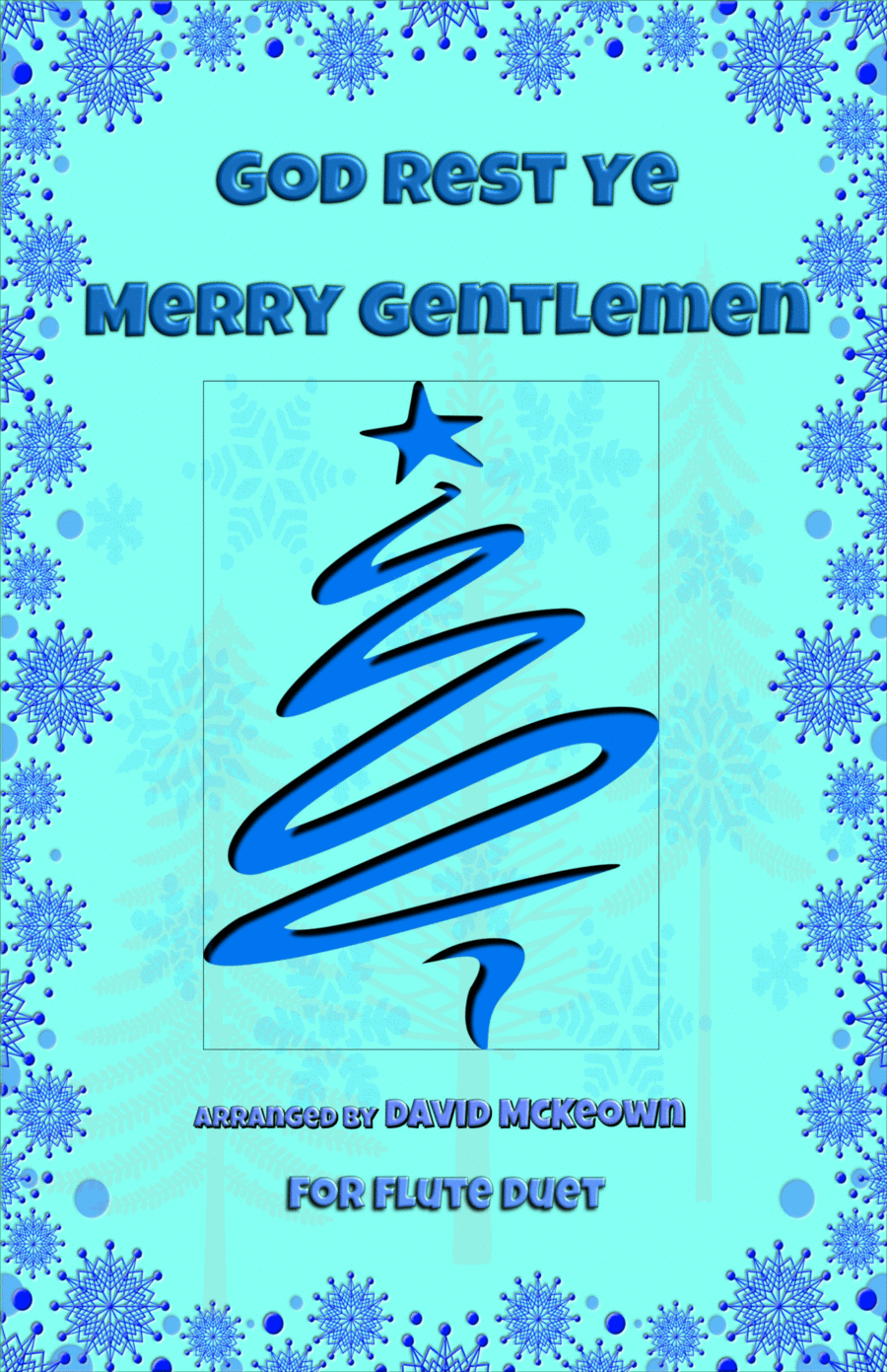 God Rest Ye Merry Gentlemen, Jazz Style, for Flute Duet by Traditional Flute Duet - Digital Sheet Music