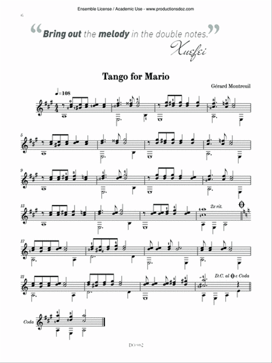 Learn & Conquer Guitar Repertoire, beginner 1 Classical Guitar scores gallery preview page 6