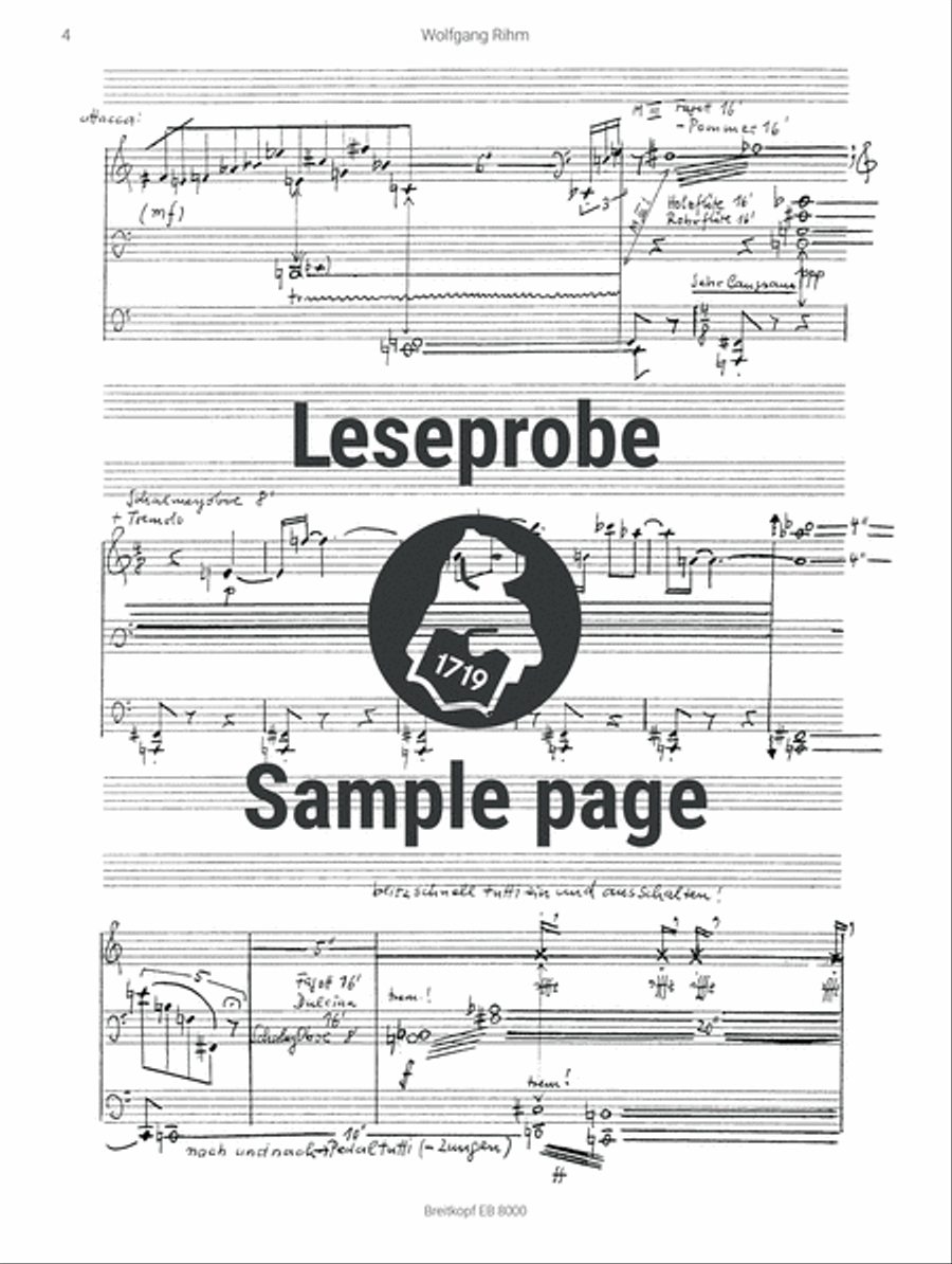 Sinfoniae I Organ scores gallery preview page 4