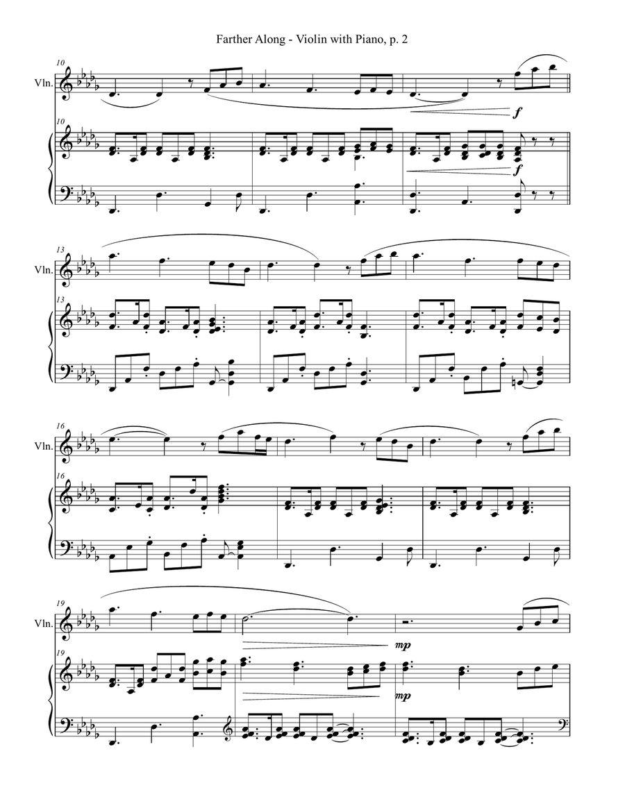 3 GREAT GOSPEL SONGS (for Violin with Piano - Instrument Part included) Violin Solo scores gallery preview page 3