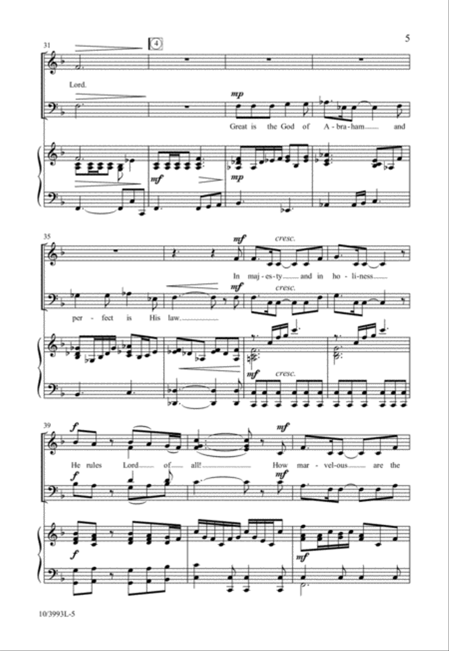 How Marvelous Are the Works 4-Part scores gallery preview page 6
