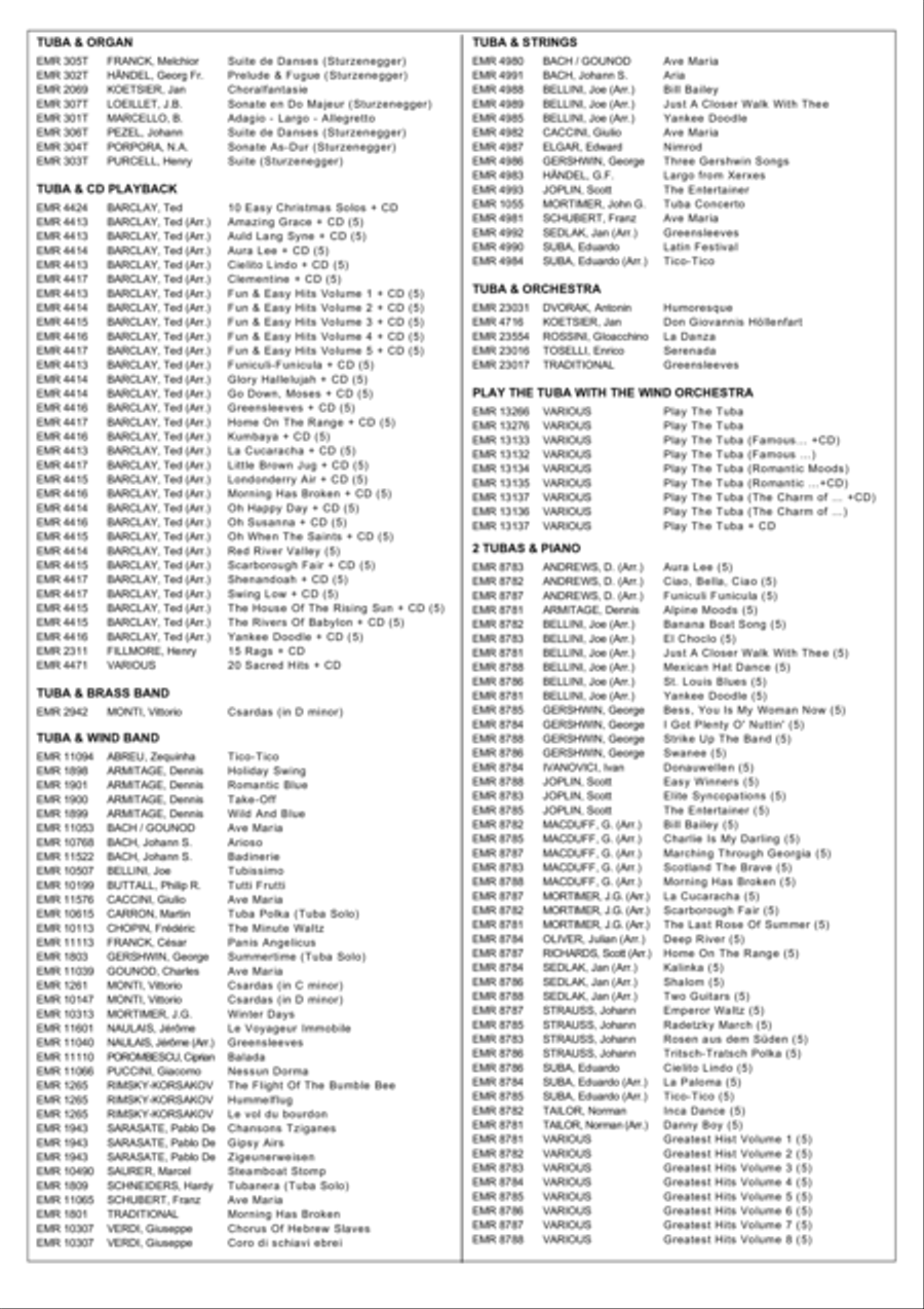 7 Popular Spanish Songs Tuba scores gallery preview page 11