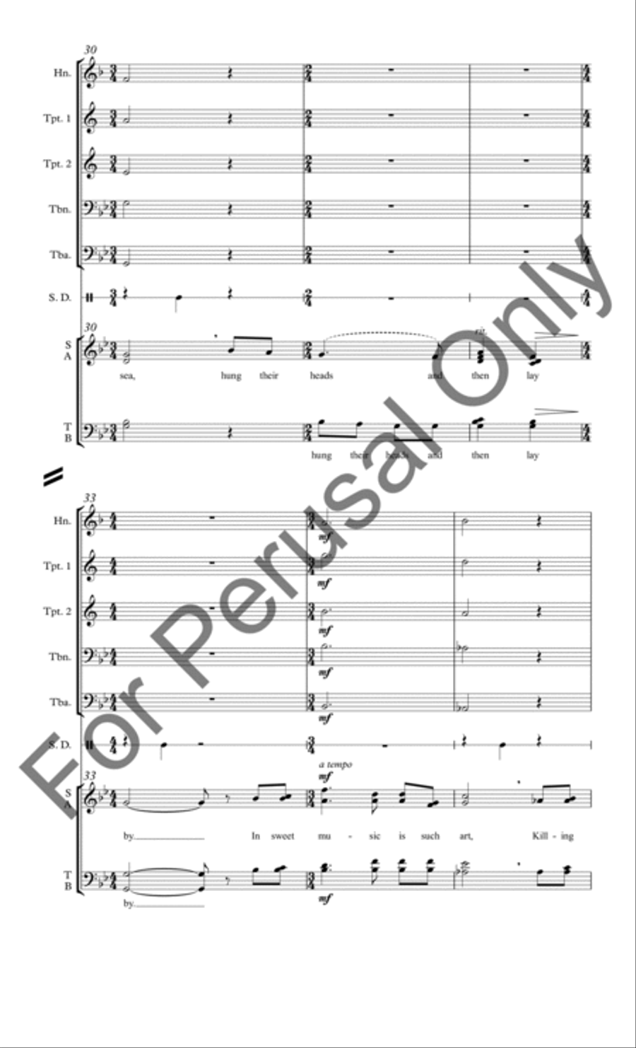 We Thank You for the Music (Brass Score/Parts) Choir scores gallery preview page 6