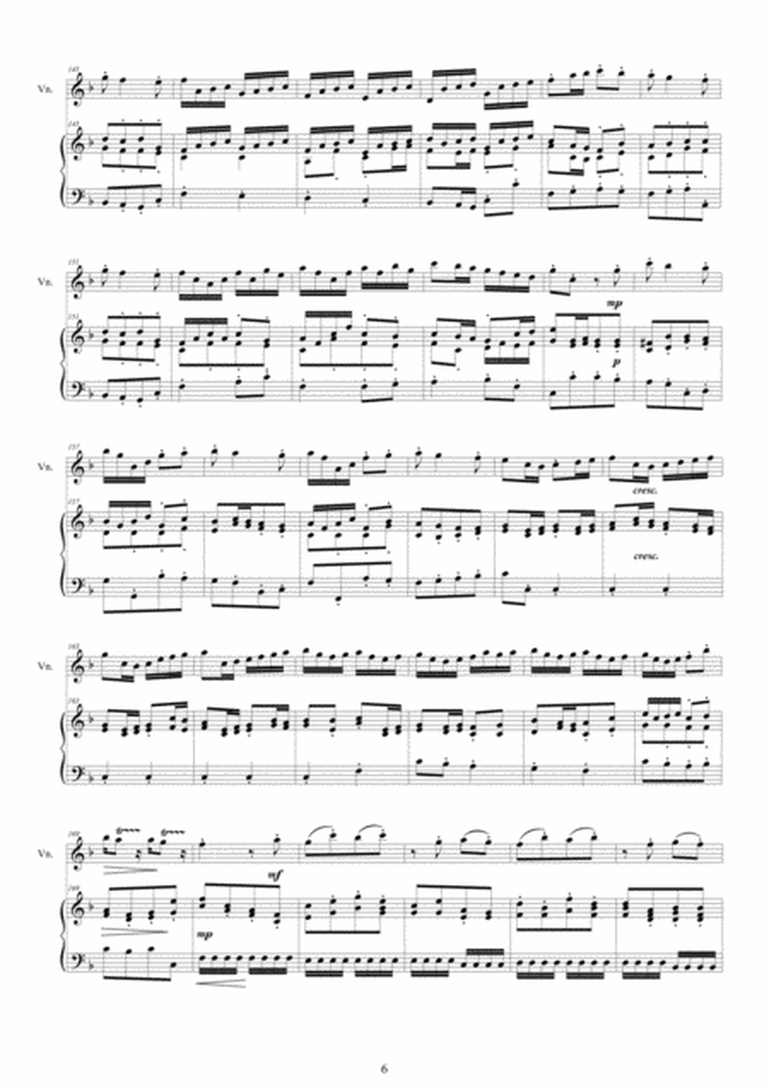 Albinoni - Violin Concerto No.10 in F major Op.9 for Violin and Cembalo (or Piano) image number null