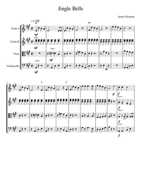 Jingle Bells (String Quartet) image number null