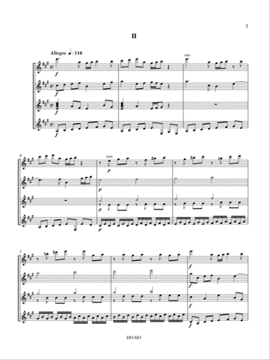 Concerto grosso, opus 6 no 1 Guitar Ensemble scores gallery preview page 5