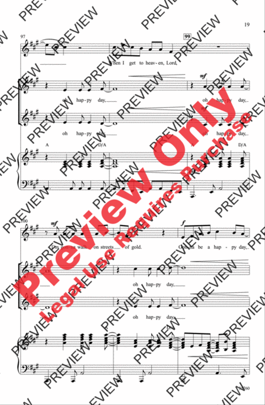 Oh Happy Day 2-Part scores gallery preview page 19